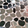Metall Stahl Kies Mosaikfliese für Boden oder Wandmodell GALET TWIN