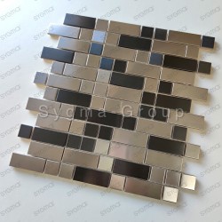 Metall Edelstahlfliese für Küchenwand oder Badezimmer modell VIGO