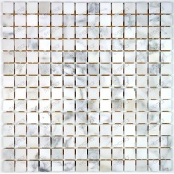 Naturstein Mosaik Marmor Küche Badezimmer NIZZA BLANC