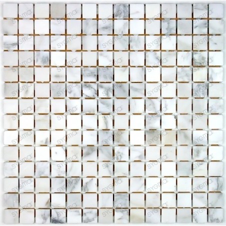 Naturstein Mosaik Marmor Küche Badezimmer NIZZA BLANC