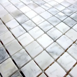 Naturstein Mosaik Marmor Küche Badezimmer NIZZA BLANC