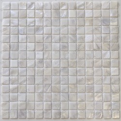 Perlmutt Mosaik fliese für Bad und Dusche Boden und Wand NACARAT BLANC