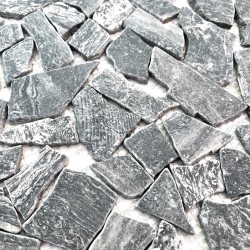 graue Steinmosaik fliesen aus Marmor für den Boden ORIA GRIS