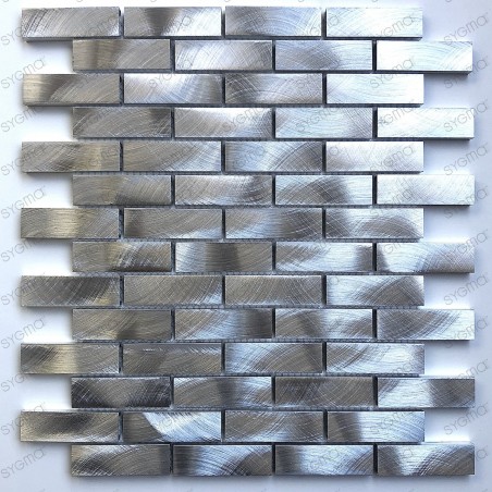 Fliesen und Mosaik aus Aluminium für Küchen und Badezimmerwände ATOM